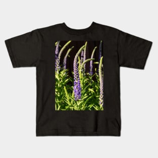 Purple Butterfly Bush Flowers Kids T-Shirt